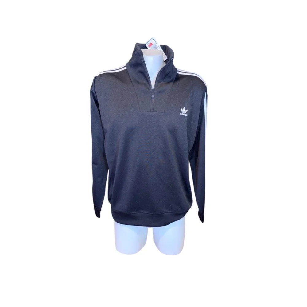 Men's Adidas Funnelneck Track jacket Size L Black